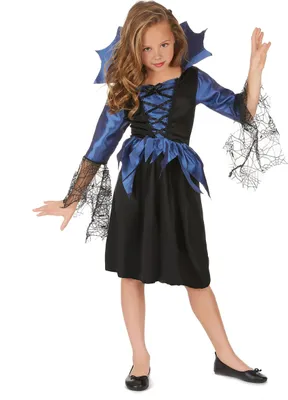 Produktbild von Spinnenkönigin Kostüm für Mädchen L 10-12 Jahre (130-140 cm)