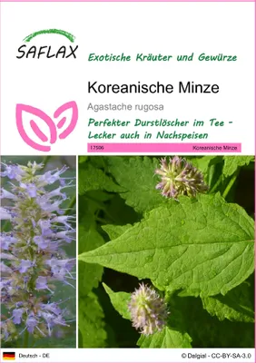 Produktbild von SAFLAX - Kräuter - Koreanische Minze - 1200 Samen - Agastache rugosa