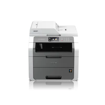 Produktbild von Brother DCP-9020CDW Kabellos - LED-Multifunktionsdrucker - Farbe - Kopierer/Drucker/Scanner - 18 Seiten/Min. Mono/18 ppm Farbdruck - 2400 x 600 dpi Druckauflösung - Duplexdruck, Automatisch - Bis zu30000 Seiten pro Monat - 250 Blatt Papierzufuhr - Farbe Scanner - 1200 dpi Scanauflösung - Ethernet Ethernet - Wireless LAN - USB