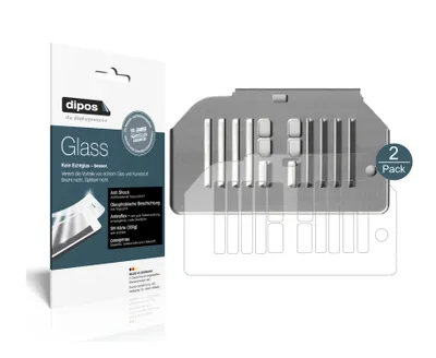 Produktbild von 2x Schutzfolie für Siemens EQ6 300 Tropfblech matt - Anti-Shock 9H Folie dipos Glass Kunststoffglas