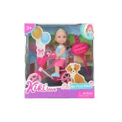 Produktbild von Puppe mit Fahrrad