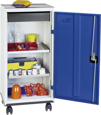 Zdjęcie produktu dla Szafka narzędziowa Stumpf S3000 RAL 7035/5010 1 szuflada 100 mm 2 półki