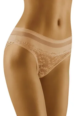 Produktbild von Wolbar wb404 dame slip unterhose unterwäsche normaler bund , beige, m