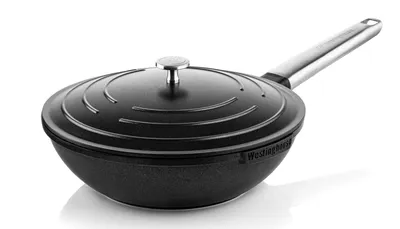 Produktbild von Westinghouse 28 cm Wokpfanne, alle Herdarten, Backofenfest, Cool-Touch, schwarz