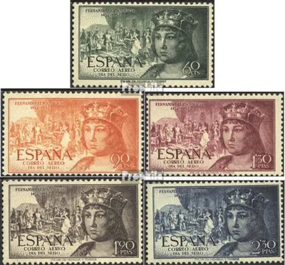 Produktbild von Briefmarken Spanien 1952 Mi 1013-1017 (kompl.Ausg.) postfrisch Ferdinand V.