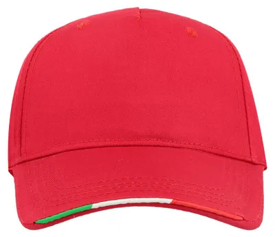 Produktbild von Atlantis Headwear - "Start Five Italia" Kappe LT2909 (Einheitsgröße) (Rot)