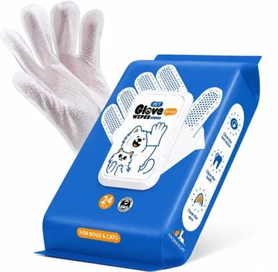 Produktbild von Handschuhe zum Reinigen von Hunden, waschbare Reinigungstücher