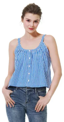 Imagen del producto de Solidchoice - Camiseta sin mangas para mujer, confeccionada en 100% algodón