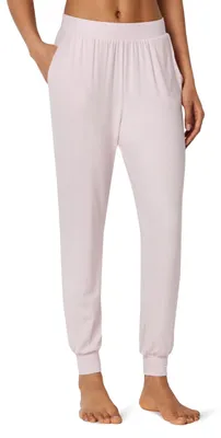 Produktbild von A. Essentials Damen Pyjamahose Aus Leichtem Jersey-Strick, Jogger-Lounge-Schlafa