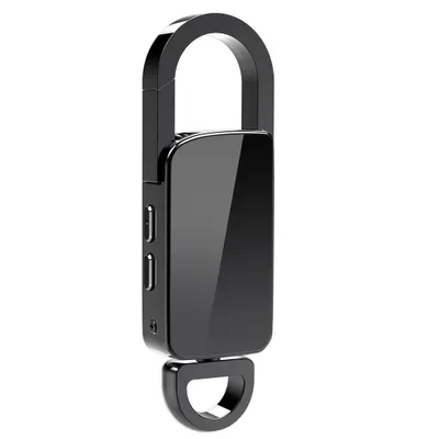 Produktbild von 8G-Schlüsselanhänger-Recorder, tragbarer MP3-Recorder, hochauflösender Rauschunterdrückungsrecorder, 25 Stunden kontinuierliche Aufnahme, USB-Diktat（Schwarz）