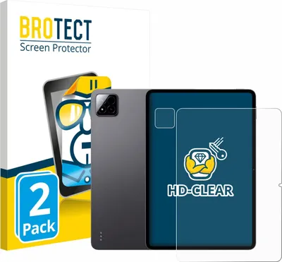 Produktbild von 2x Für Xiaomi Pad 7 Pro (Display+Kamera) Schutzfolie BROTECT Displayschutz Display Schutz Folie Klar Transparent