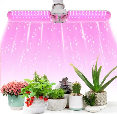 Produktbild von 20W 120 LED Pflanzenlampe Vollspektrum E27 Faltbare Pflanzenlicht Zimmerpflanzen Wachstumslicht Gewächshaus Grow Lampe