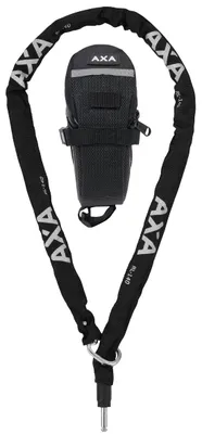 Image de Chaîne à encastrer Axa RLC 140 noir 140cm, sacoche extérieure incluse