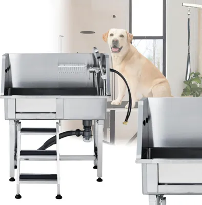 Obrázek produktu pro Vana pro psy na mytí zvířat veterinární dveře schody