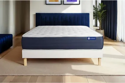 Productafbeelding van Actimemo slaapmatras 90x190 cm + bedframe met lattenbodem, hardheid 2, traagschuim, hoogte: 22 cm