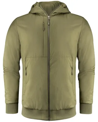 Imagen del producto de James Harvest - Chaqueta bomber "Franklin" para hombre, ligera, de poliéster reciclado, modelo ET933 (talla M), color verde musgo