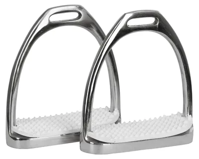 Steigbügel Edelstahl, Trittbreite 10 cm, Paar