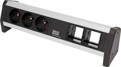 Obrázek produktu pro BACHMANN Systém DESK 1, 3x zásuvka CZ, 2x volné (902.005) (19.07.0427)