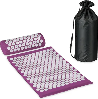Obrázok produktu pre Akupresúrna podložka s vankúšom RD49392, fialová