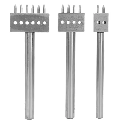 Obrázok produktu pre 3ks dierovací nástroj DIY Leder Bastelloch Stanze Set Gürtel (6 mm （2+4+6）)