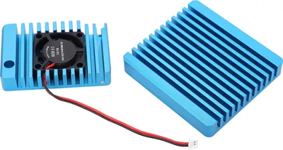 Immagine prodotto di Radiatore del dissipatore di calore della lega di alluminio con il mini raffreddatore dell'aletta di calore della ventola di raffreddamento per NanoPi R2S