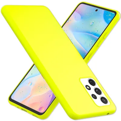 Obrázek produktu pro Pro Samsung Galaxy A33 - Barevné neonové silikonové pouzdro Protiskluzový tenký ochranný kryt Yellow