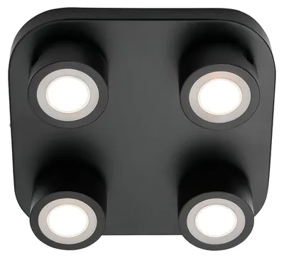 Produktbild von Nordlux - Deckenleuchten Clyde - Schwarz - 28x28x7.5 cm