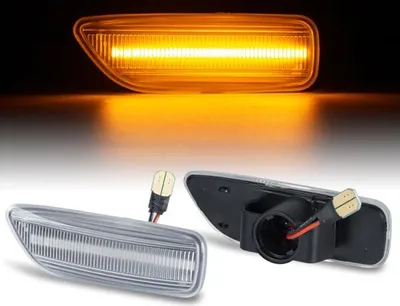 Immagine prodotto di INDICATORI DI DIREZIONE A LED laterali compatibili con VOLVO S60 | S80 | V70 | XC70 | XC90 | LENTE TRASPARENTE