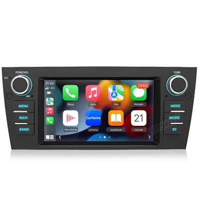 Zdjęcie produktu dla 7" Android12 Autoradio Für BMW 3er E90 GPS Nav Sat USB BT WIFI DAB+ 1+32G SWC