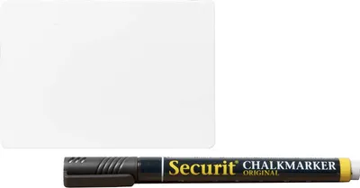 Produktbild von Securit Kreidetafelschild DIN A8 weiß 20er Set