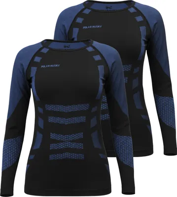 Produktbild von normani 2 x Thermooberteil Langarm Shirt Skiunterwäsche für Damen