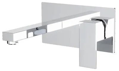 Image de Encarre mitigeur lavabo chromé encastré Essebagno
