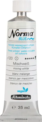 Produktbild von Norma Blue - Mischweiß 35ml - umweltbewusste Ölfarbe Schmincke 21 120 009