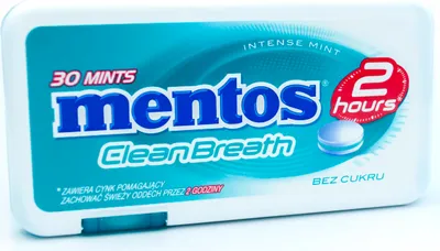 Produktbild von Mentos Clean Breath Pastillen 21g Intensive Minze Pfefferminzbonbons