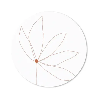 Produktbild von MuchoWow® Mauspad Mousepad Minimalismus - Blumen - Linienkunst 20x20 cm - Mousepads - Maus Mat - Pad - Mausunterlage - Schreibtischmatte