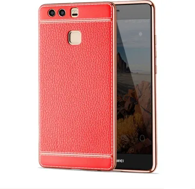 Produktbild von Handy Hülle für Huawei Mate 9 Schutz Case Tasche Bumper Etuis Kunstleder Rot