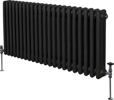 Zdjęcie produktu dla Tradycyjny grzejnik 3-kolumnowy - 600 x 1012 mm - Czarny