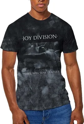 Image de Joy Division - "Love Will Tear Us Apart" T-shirt Homme/Femme Unie RO4435 (XL) (Noir)