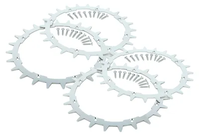 Produktbild von vhbw 4x Spikes kompatibel mit Flymo 1200 Mähroboter - Edelstahl, 24 Zähne