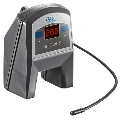 Produktbild von Oase HeatControl Thermostat mit externem Thermometer, LED-Display, 2m Fühler, bis 600W, 72x50x97mm