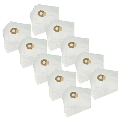 Produktbild von vhbw 100x Staubbeutel kompatibel mit Nilfisk-Alto Attix 350-01, 360-11, 33-2M PC, 360-21 Staubsauger - 49,2cm x 37,5cm Weiß
