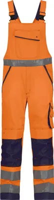Produktbild von DASSY Warnschutz Latzhose MALMEDY Gr. 54 PLUS  orange/blau