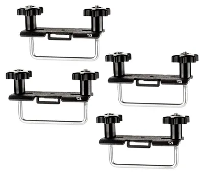 Produktbild von Montagesatz für Dachbox mit U-Bügeln 80 mm aus Metall, pulverbeschichtet