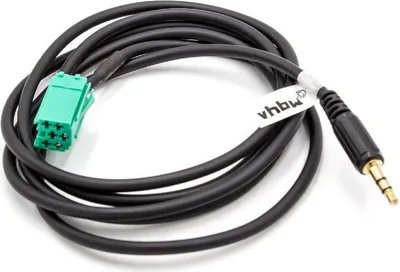 Produktbild von vhbw AUX Audio Adapter Kabel KFZ Radio (120 cm) kompatibel mit Grundig OEM Radio Auto, Autoradio