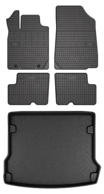 Immagine prodotto di Tappetini gomma SolidPRO + bagagliaio per Dacia Logan 2006-2012 5 pezzi