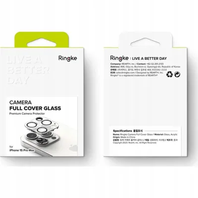 Zdjęcie produktu dla Ringke Protector Glass szt.) (Szkło aparatu) iPhone 15 Pro - przezroczyste