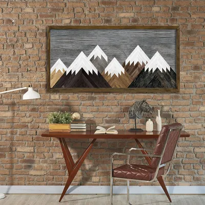 Produktbild von Wallity, Almıla- EVL4735, Bunt, Leinwandbilder, 60 x 120 cm, Gemälde: 100% MDF (Dicke: 3mm)