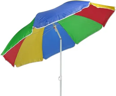 Produktbild von Parasol 180 cm - Strandschirm und Balkonschirm in Regenbogenfarben