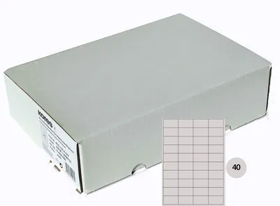 Etiketten 52,5 x 29,7 mm, 100 Blatt, Weiß, für Drucker