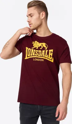 Image de T-shirt homme coupe régulière LOGO Vintage Oxblood L Lonsdale